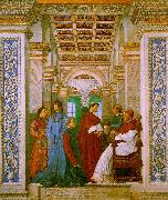 Melozzo da Forli Sixtus II with his Nephews and his Librarian Palatina china oil painting reproduction